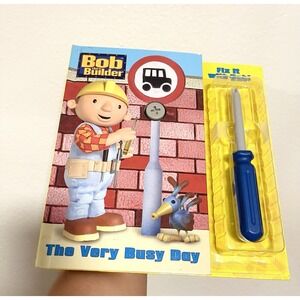 Fix It with Bob: Bob the Builder-A Golden Book Rare Board Y2k Vtg W/ Play Tool